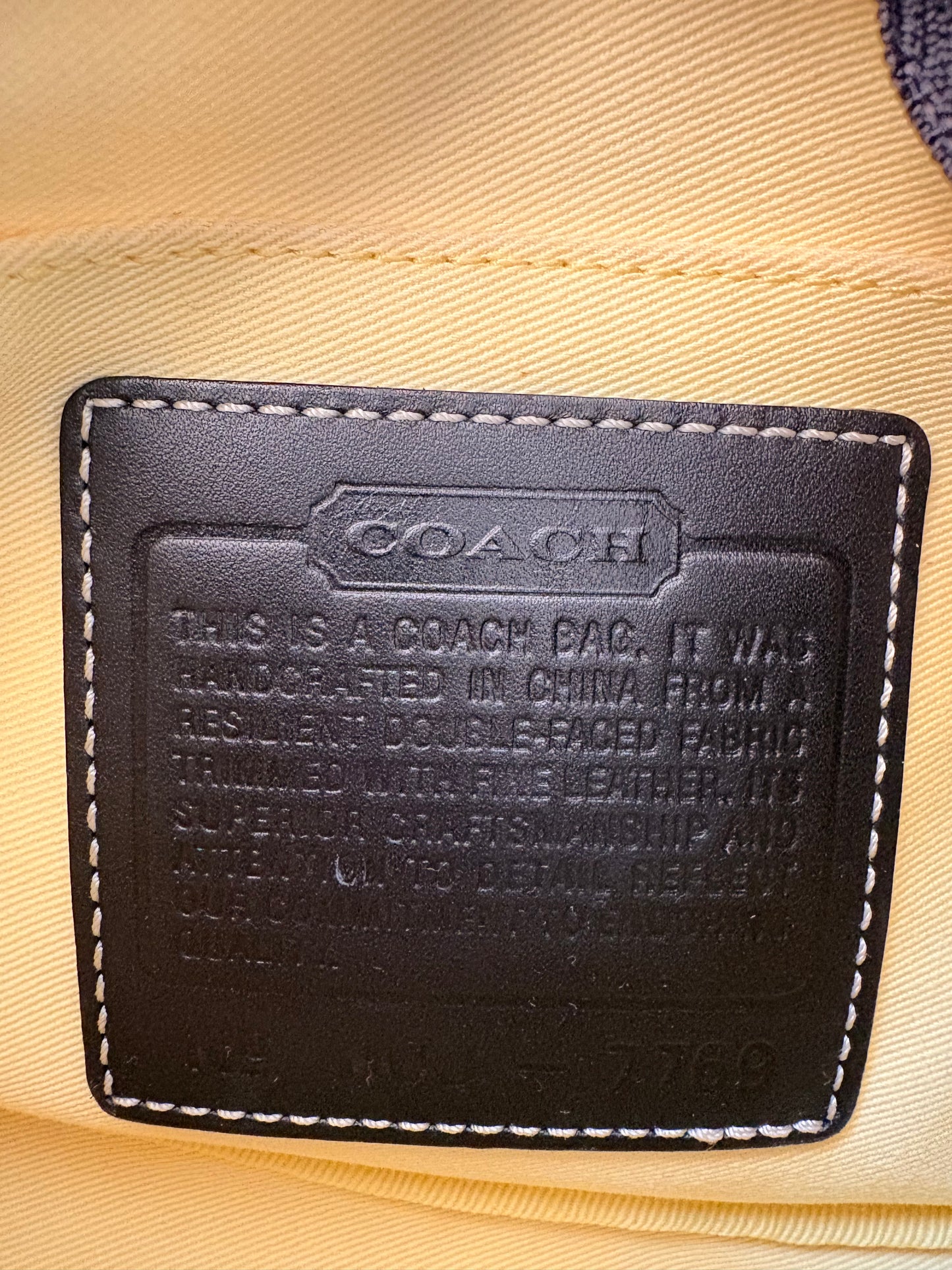 Coach White and Black Demi Shoulder Bag