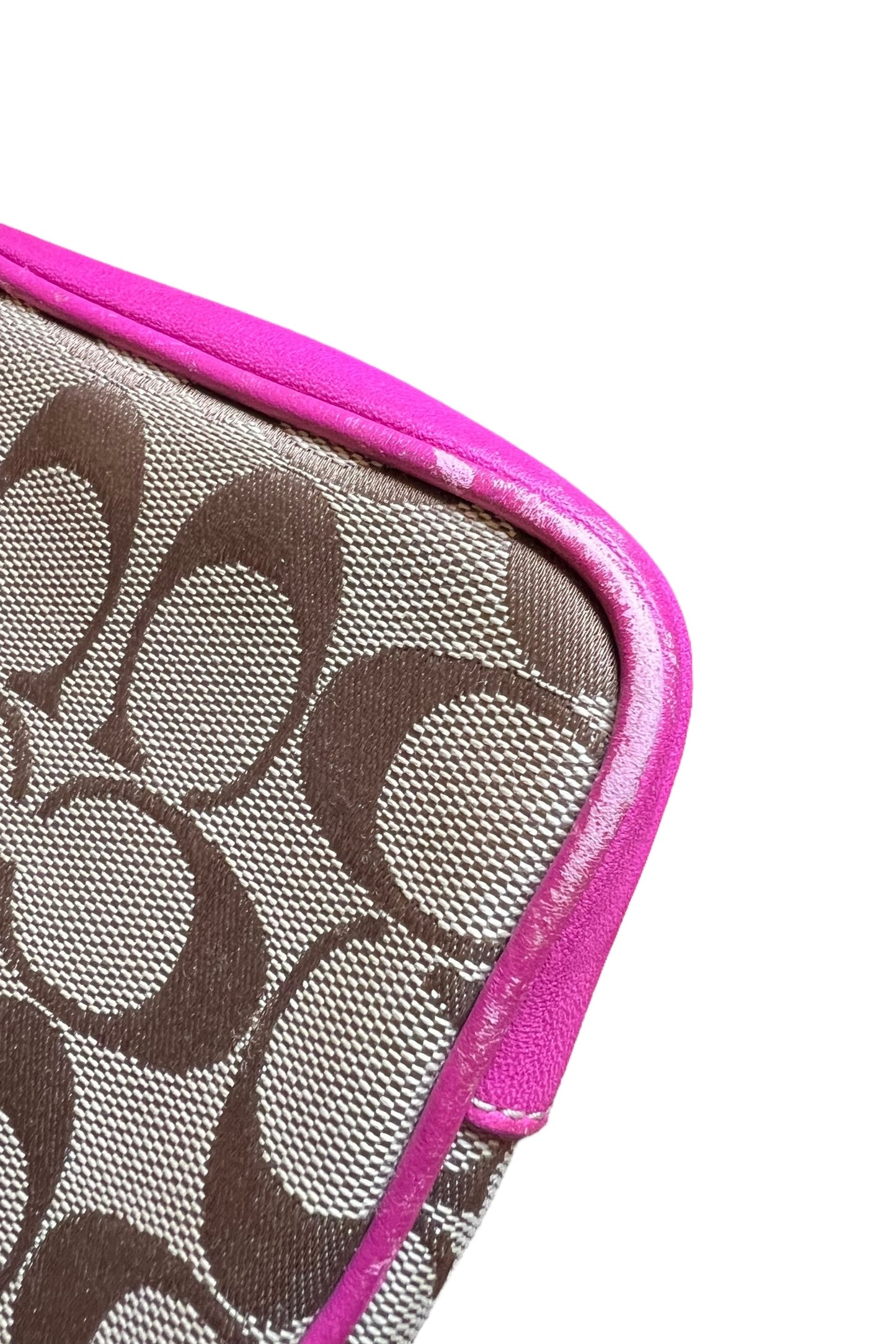 Coach Canvas Signature Shoulder/Crossbody Bag Pink