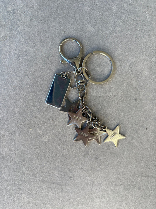 Coach Multicoloured Star Keyring