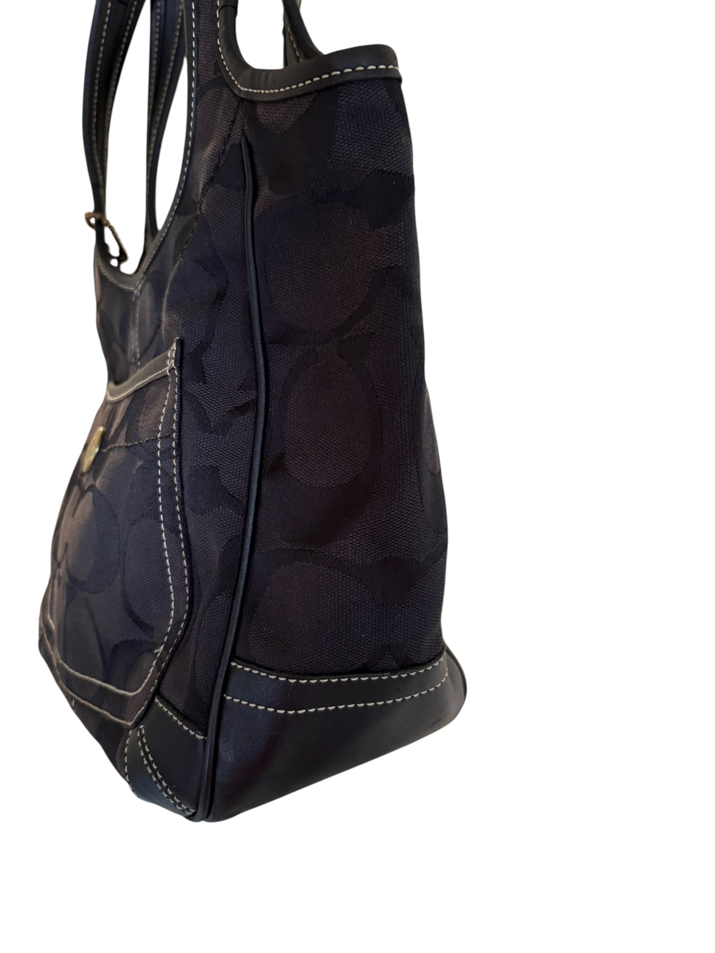 Coach Black Signature Ergo Shoulder Bag