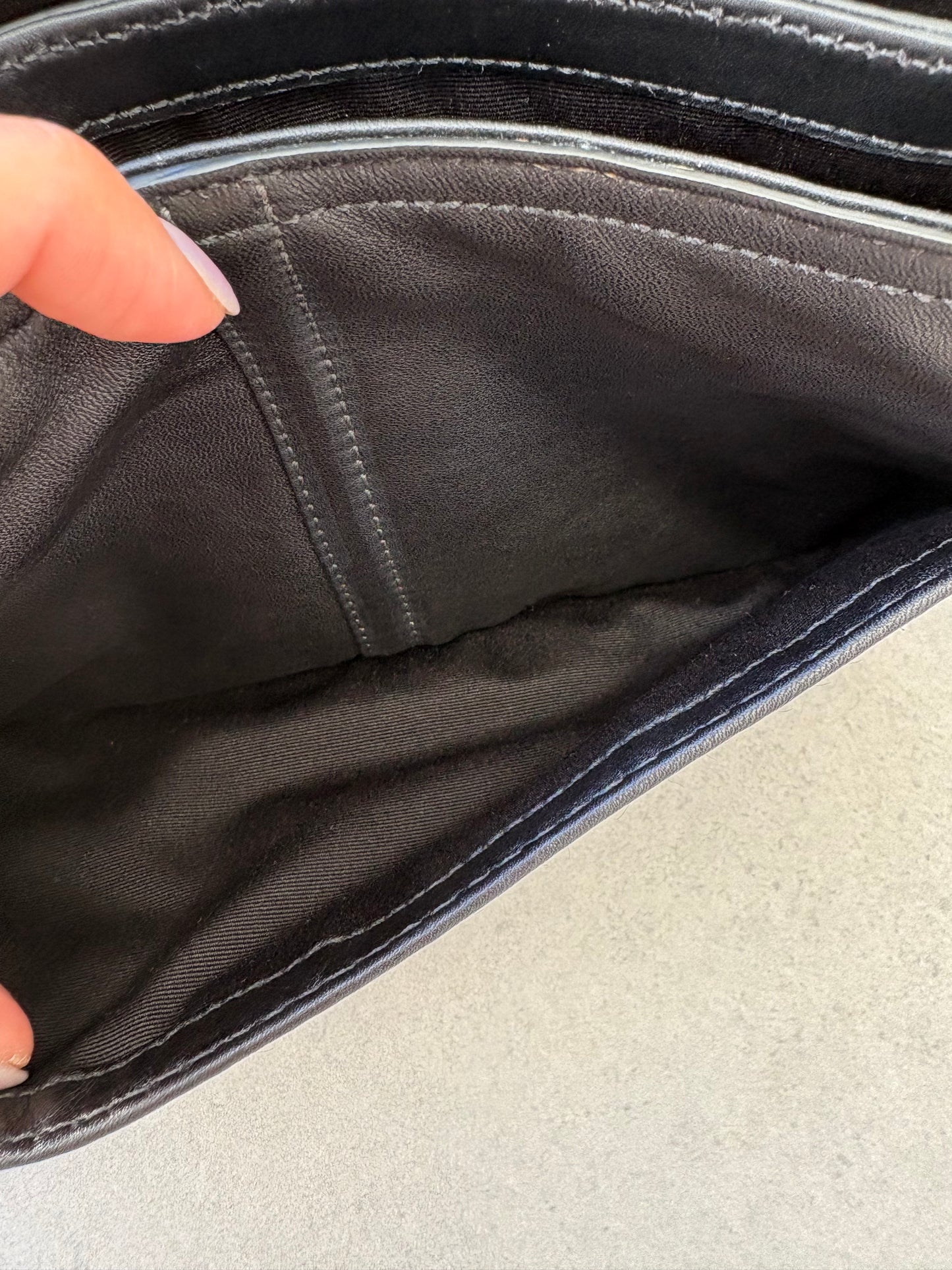 Coach Soho Black Leather Shoulder Bag