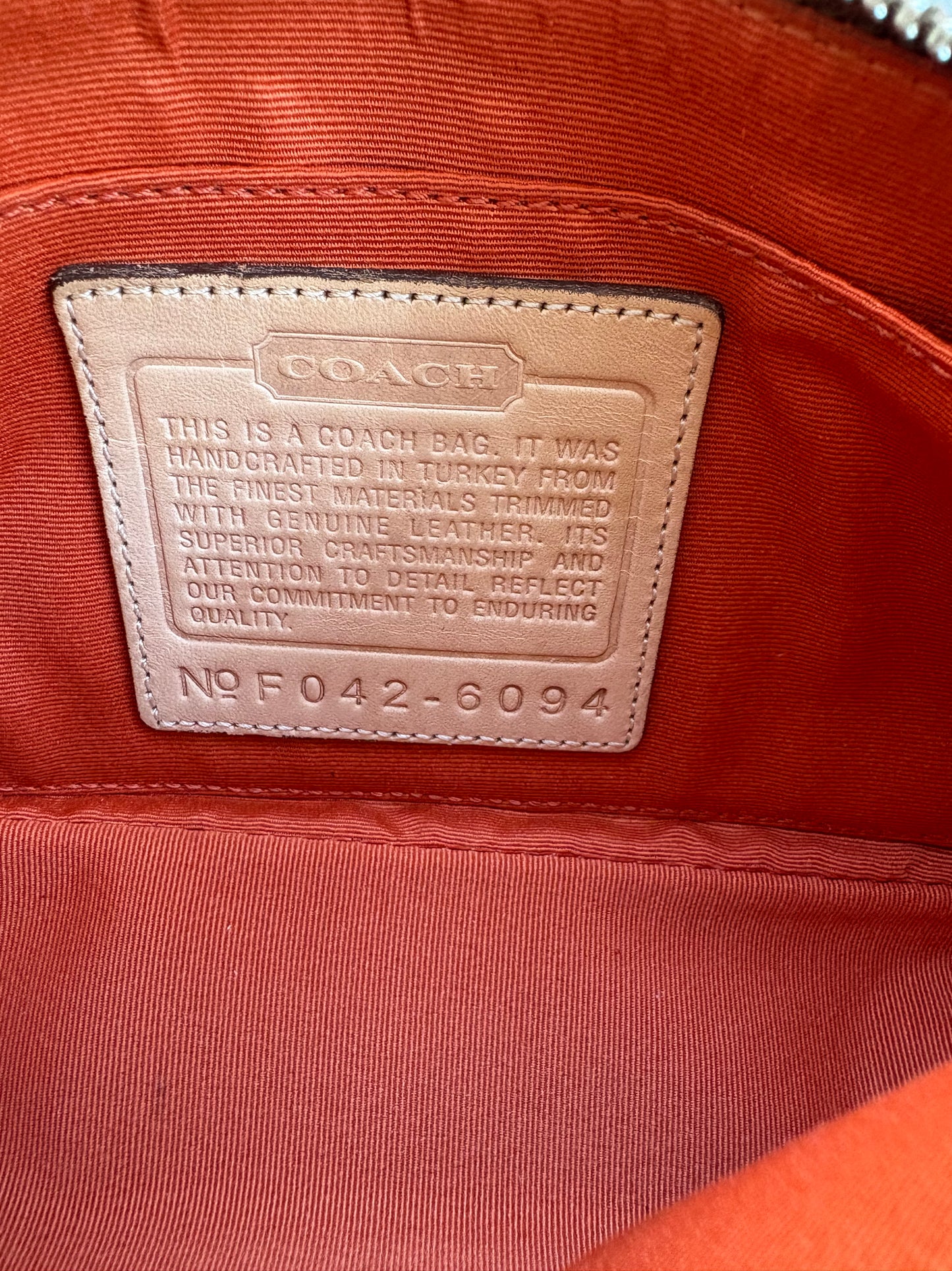 Coach Signature Demi Tan Shoulder Bag