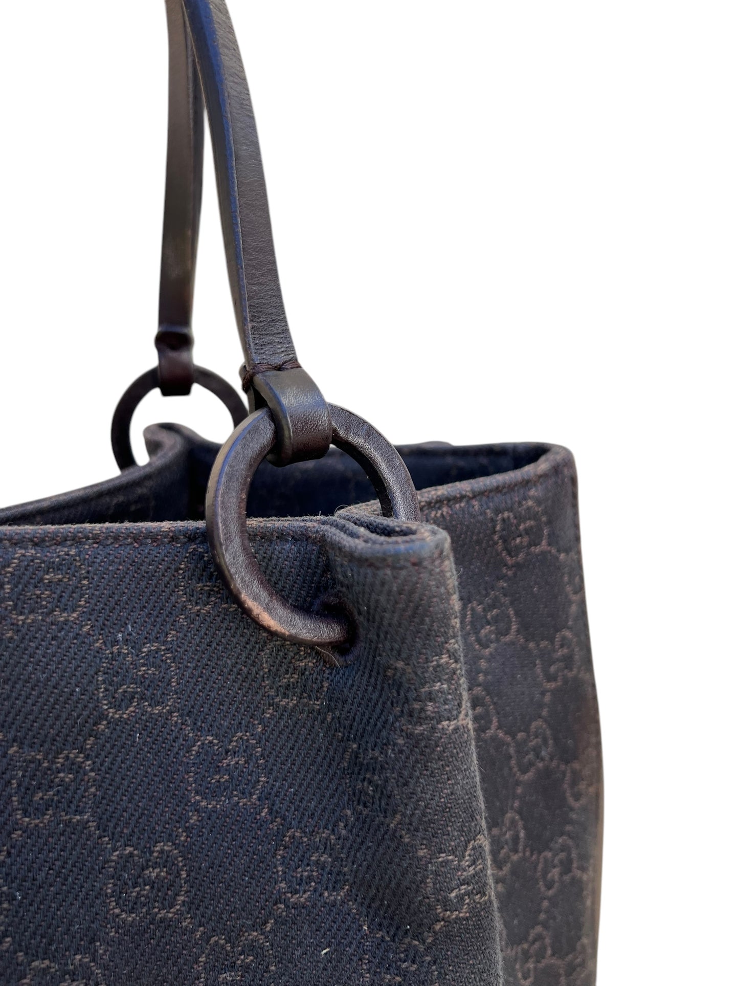 Gucci GG Canvas & Leather Tote Bag