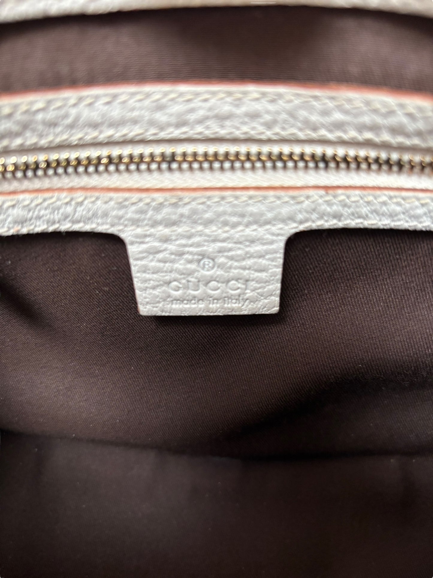 Gucci GG White Leather Jackie Bag