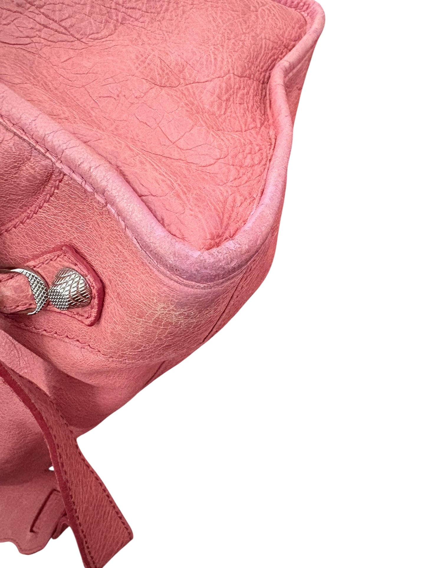 Balenciaga Pink Leather City Bag 2000s