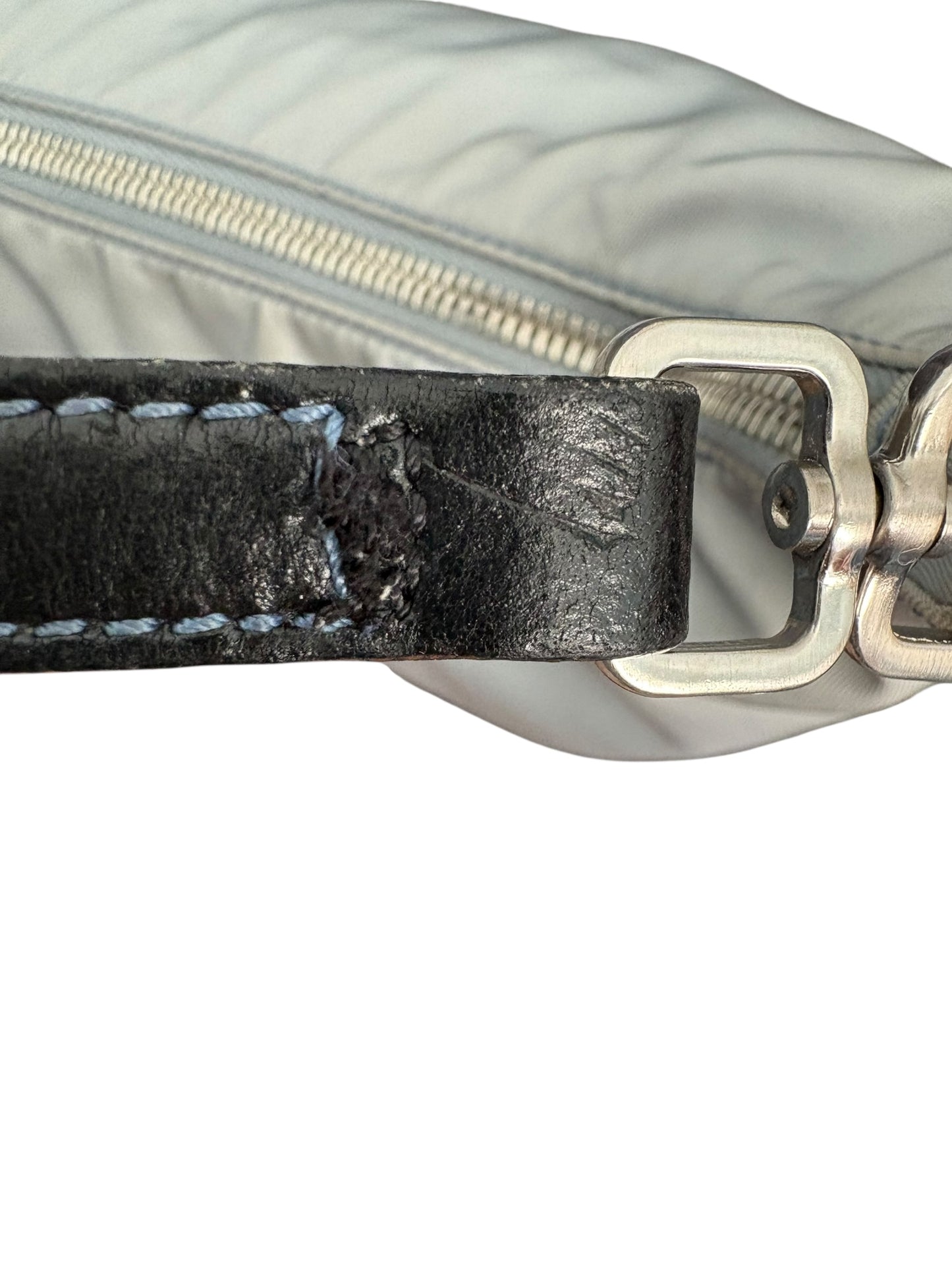 Prada Nylon Shoulder Bag Blue/Grey