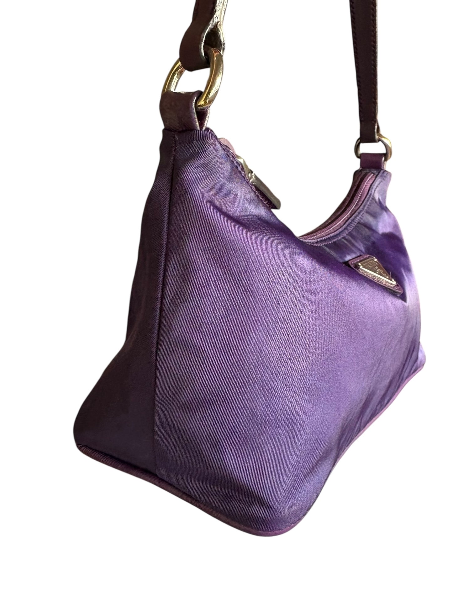 Prada Nylon Shoulder Bag Purple