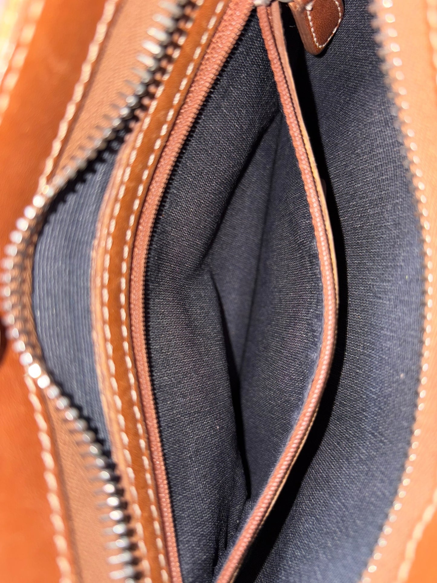 Coach Blue Monogram Shoulder Bag