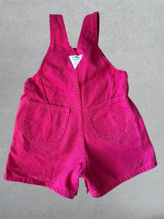 Oshkosh Vintage Pink Shortalls Size 3T