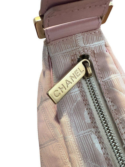 Chanel Pink Travel Line Shoulder Bag 2000s