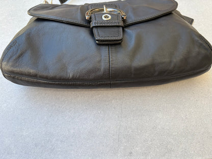 Coach Soho Black Leather Shoulder Bag