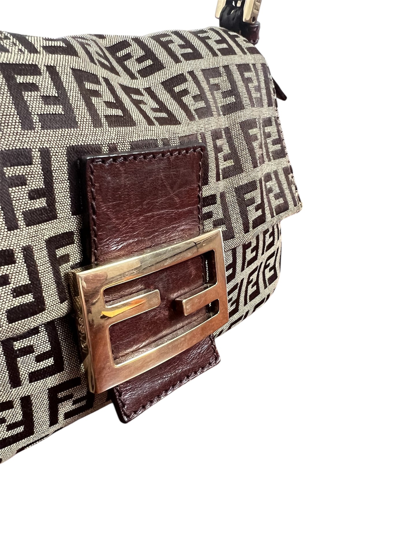 Fendi Zucchino Mini Manma Bucket Shoulder Bag