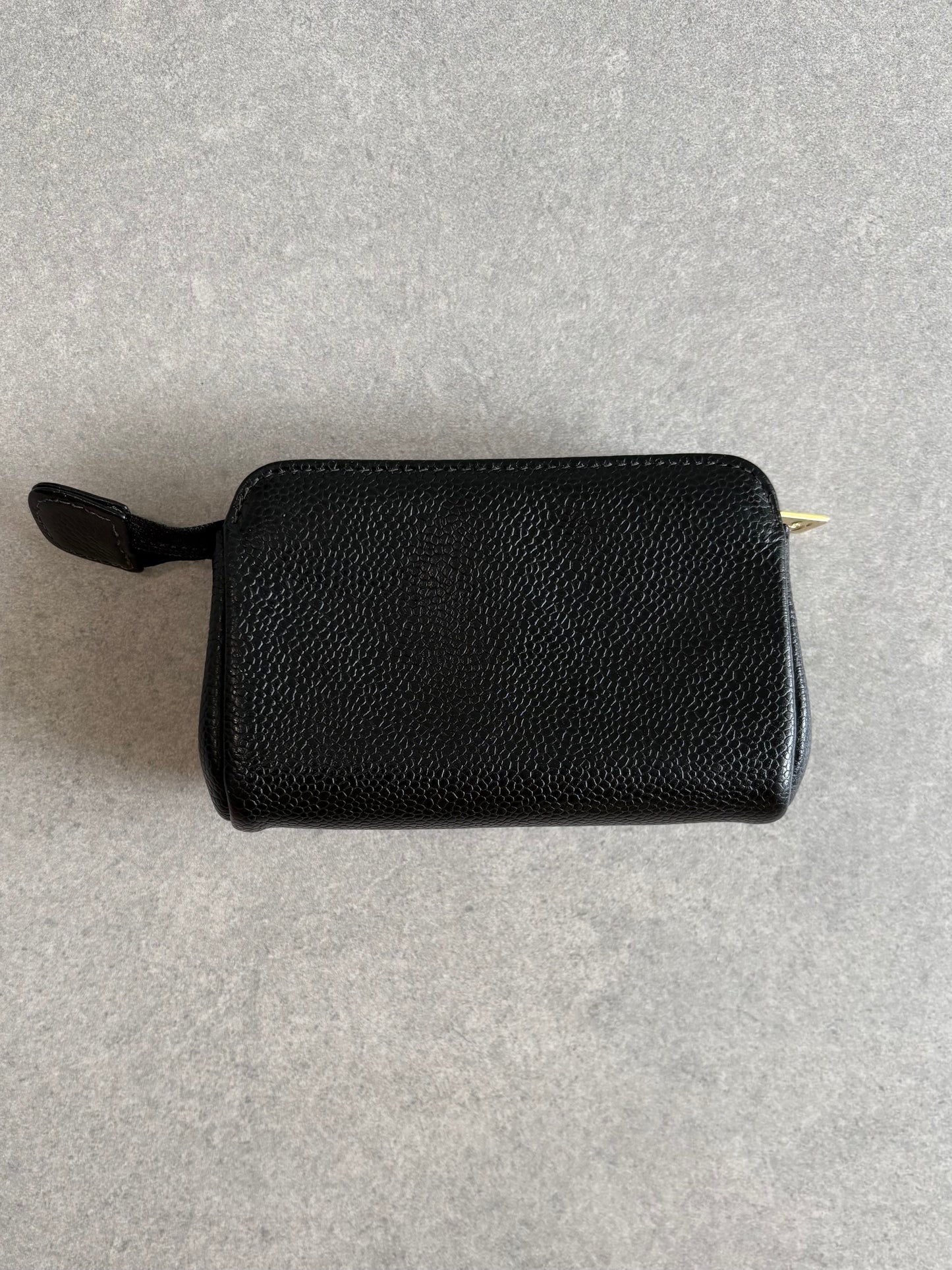 Chanel Black Cavier Leather with Gold Hardware