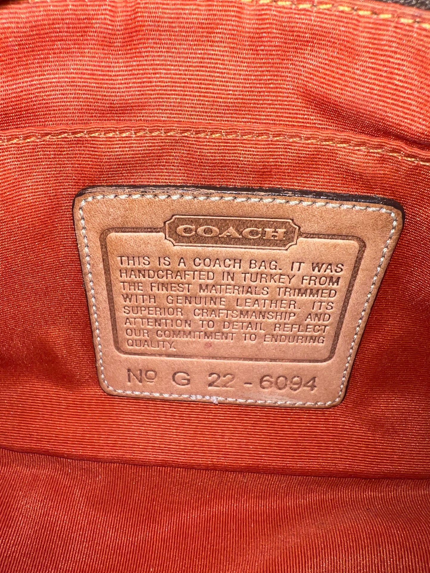 Coach Signature Demi Tan Bag, Coach Star Charm