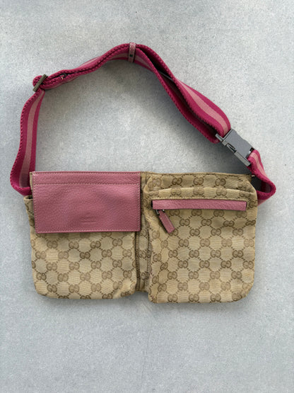 Gucci Belt Bag Pink and Beige