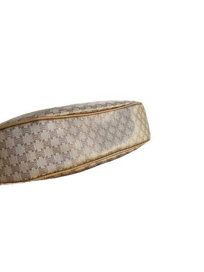 Celine Macadam Triomphe One Shoulder Bag Beige
