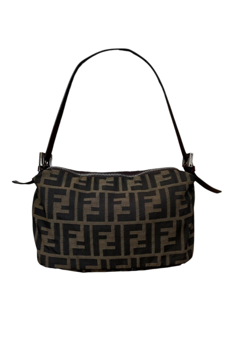 Fendi Zucca cloth baguette bag