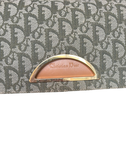 Christian Dior 2000s Green Trotter Monogram Malice Shoulder Bag