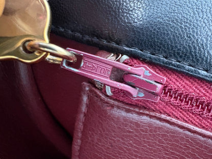 Chanel Classic Vintage Flap Black Lambskin Leather Shoulder Bag