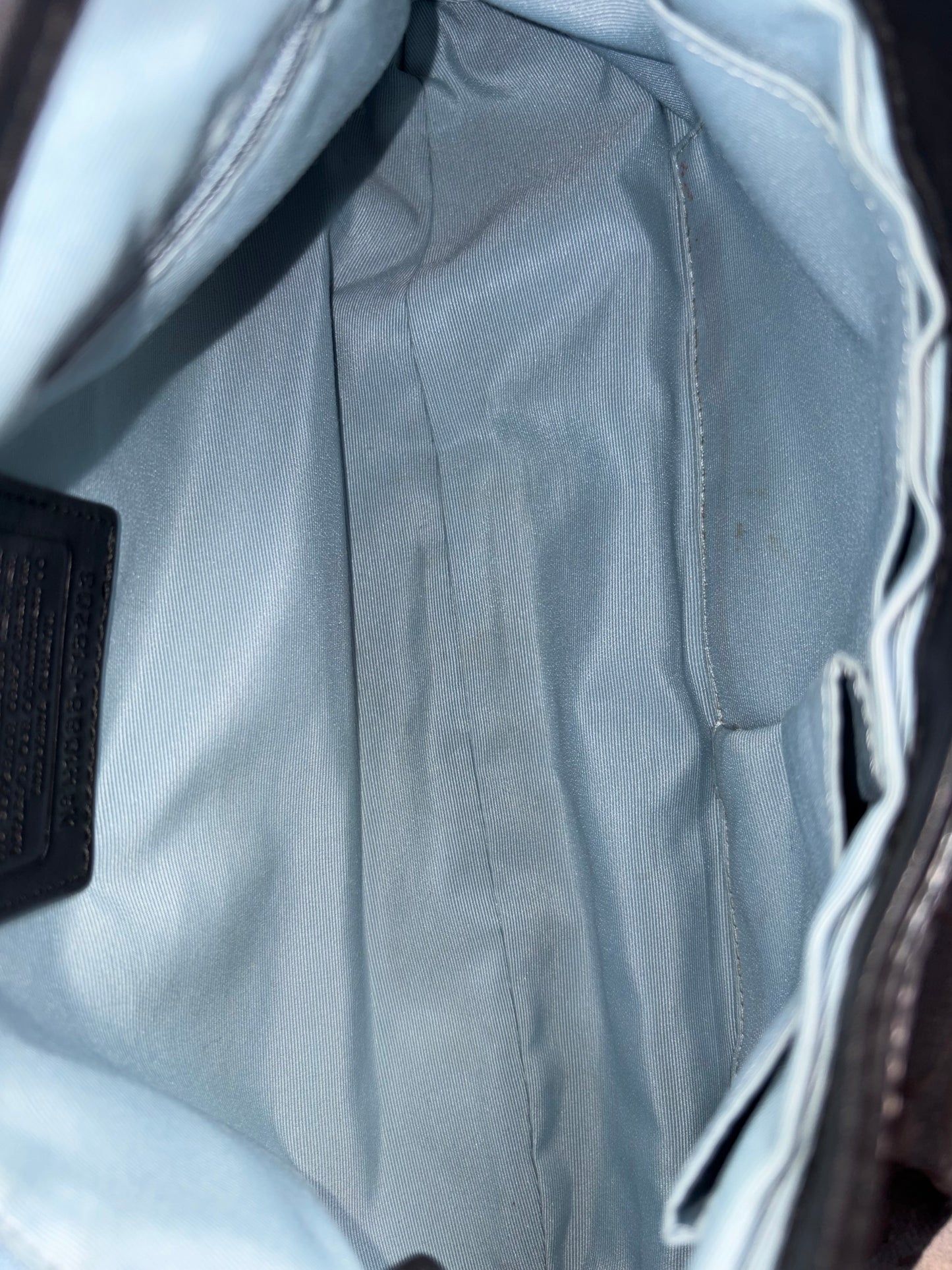 Coach Soho Black Monogram Shoulder Bag