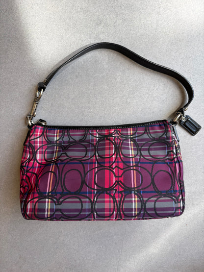 Coach Poppy Tartan Shoulder Bag