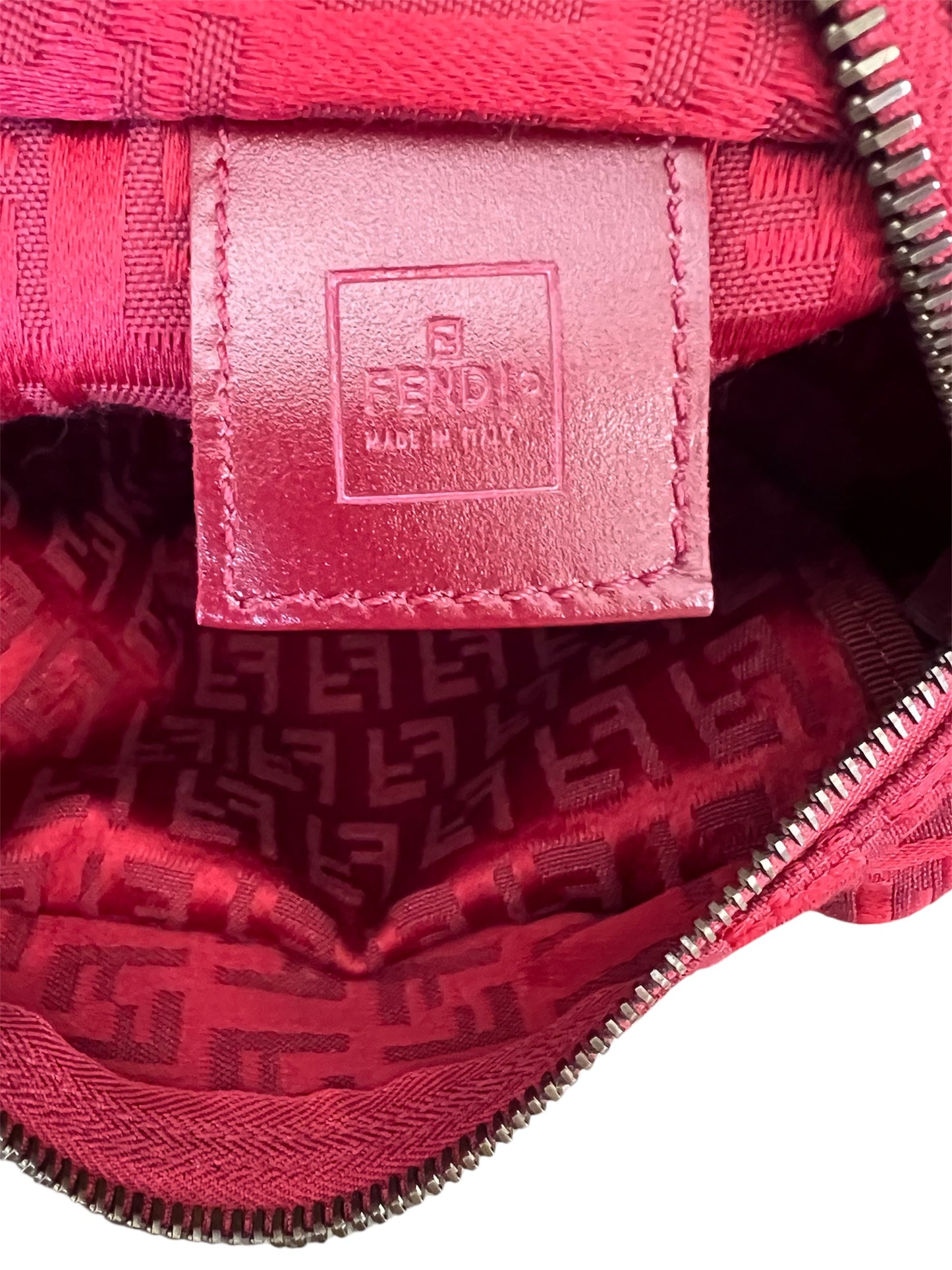 Fendi Mini Zucchico Bag Red