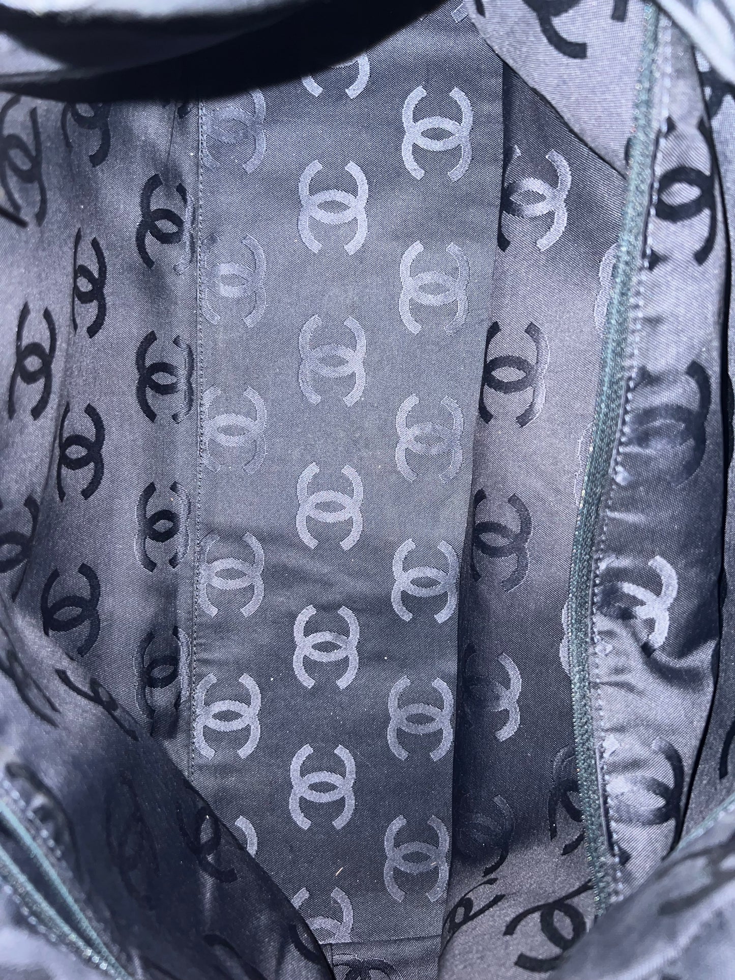 Chanel CC Denim Hobo Shoulder Bag