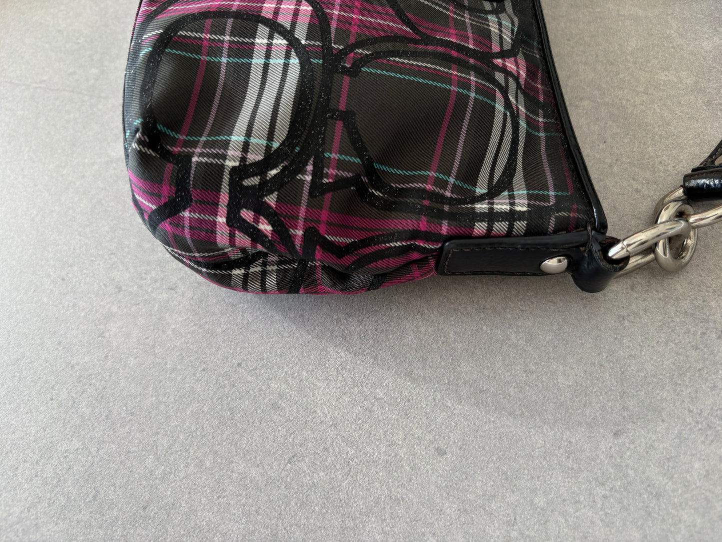 Coach Poppy Tartan Shoulder Bag