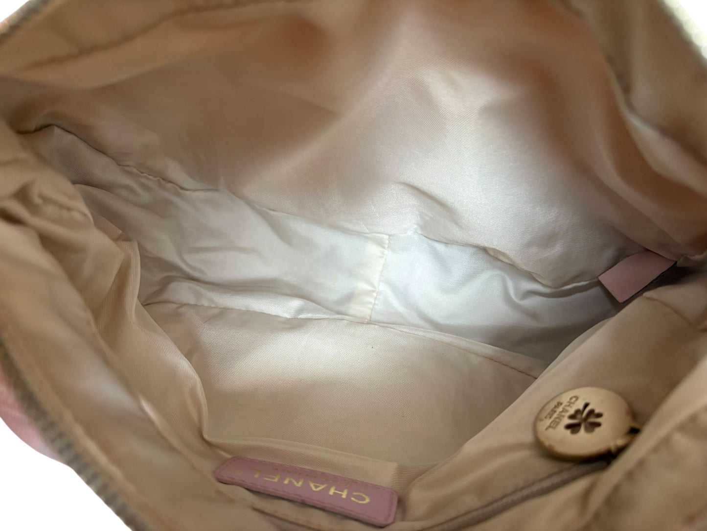 Chanel Pink Travel Line Shoulder Bag 2000s