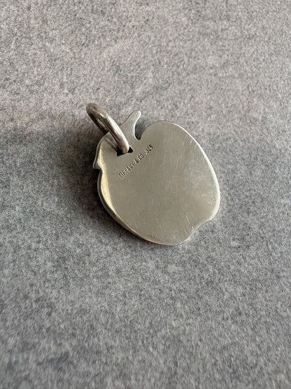Tiffany & Co. Sterling Silver Engravable Apple Pendant