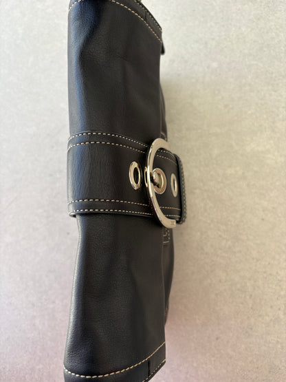 Coach Soho Black Leather Shoulder Bag
