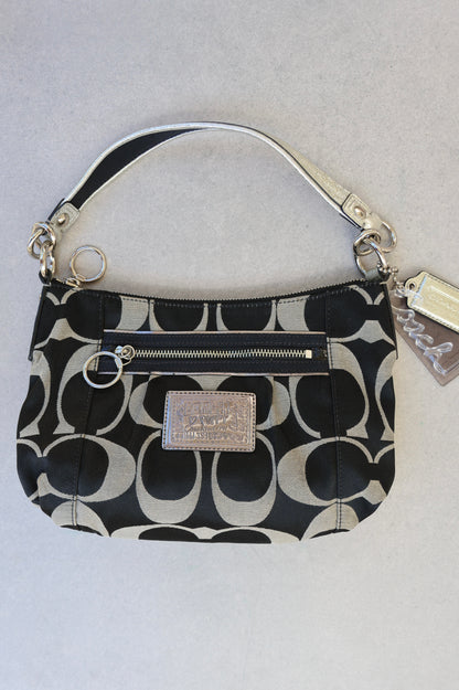 Coach Soho Black and Grey Monogram