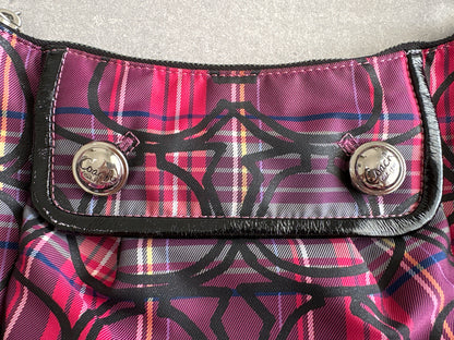 Coach Poppy Tartan Shoulder Bag