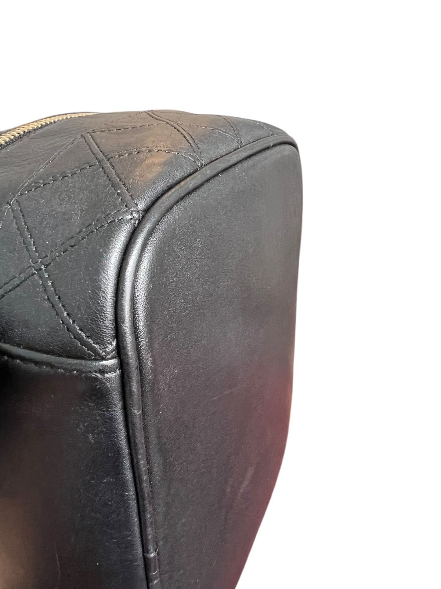 Chanel Black CC Quilted Vanity Bag