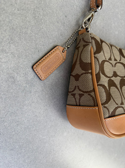 Coach Signature Demi Tan Shoulder Bag