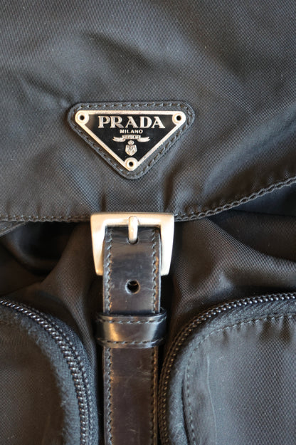 Prada Black Re-edition 2000 Nylon Backpack