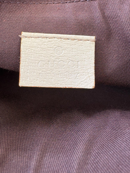 Gucci Pink GG Canvas & Leather Abbey Pochette