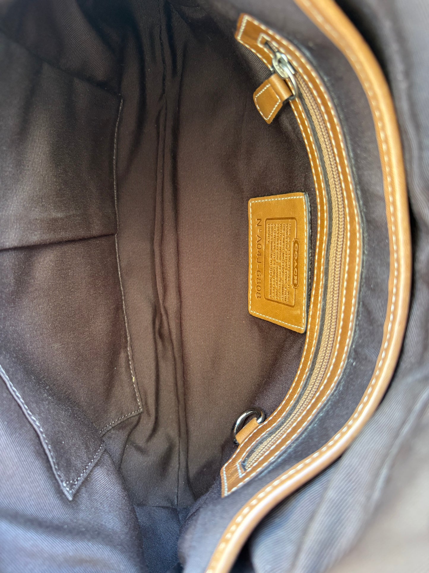 Coach Soho Brown Monogram Shoulder Bag