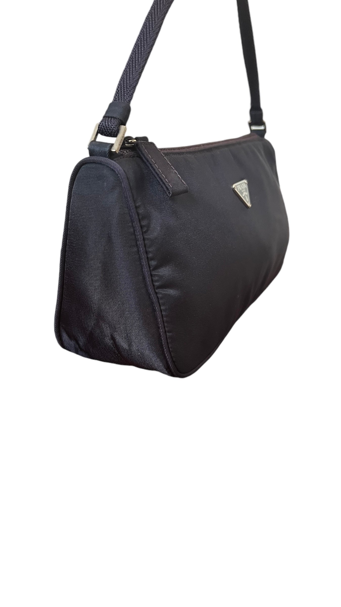 Prada Hobo Nylon Accessory Pouch Black