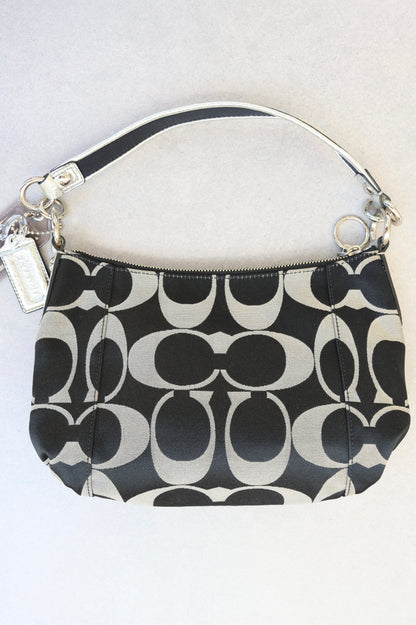 Coach Soho Black and Grey Monogram