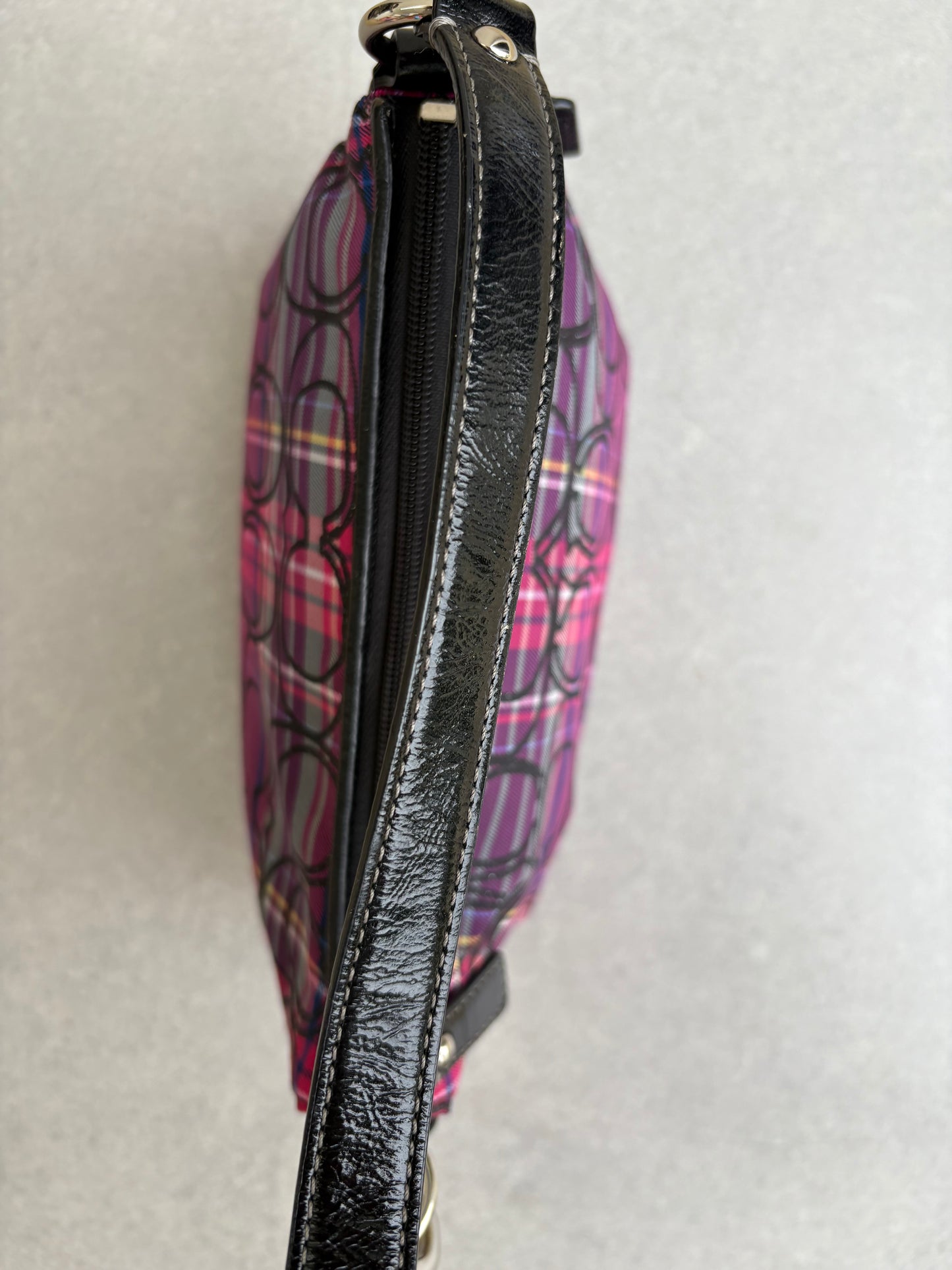 Coach Poppy Tartan Shoulder Bag