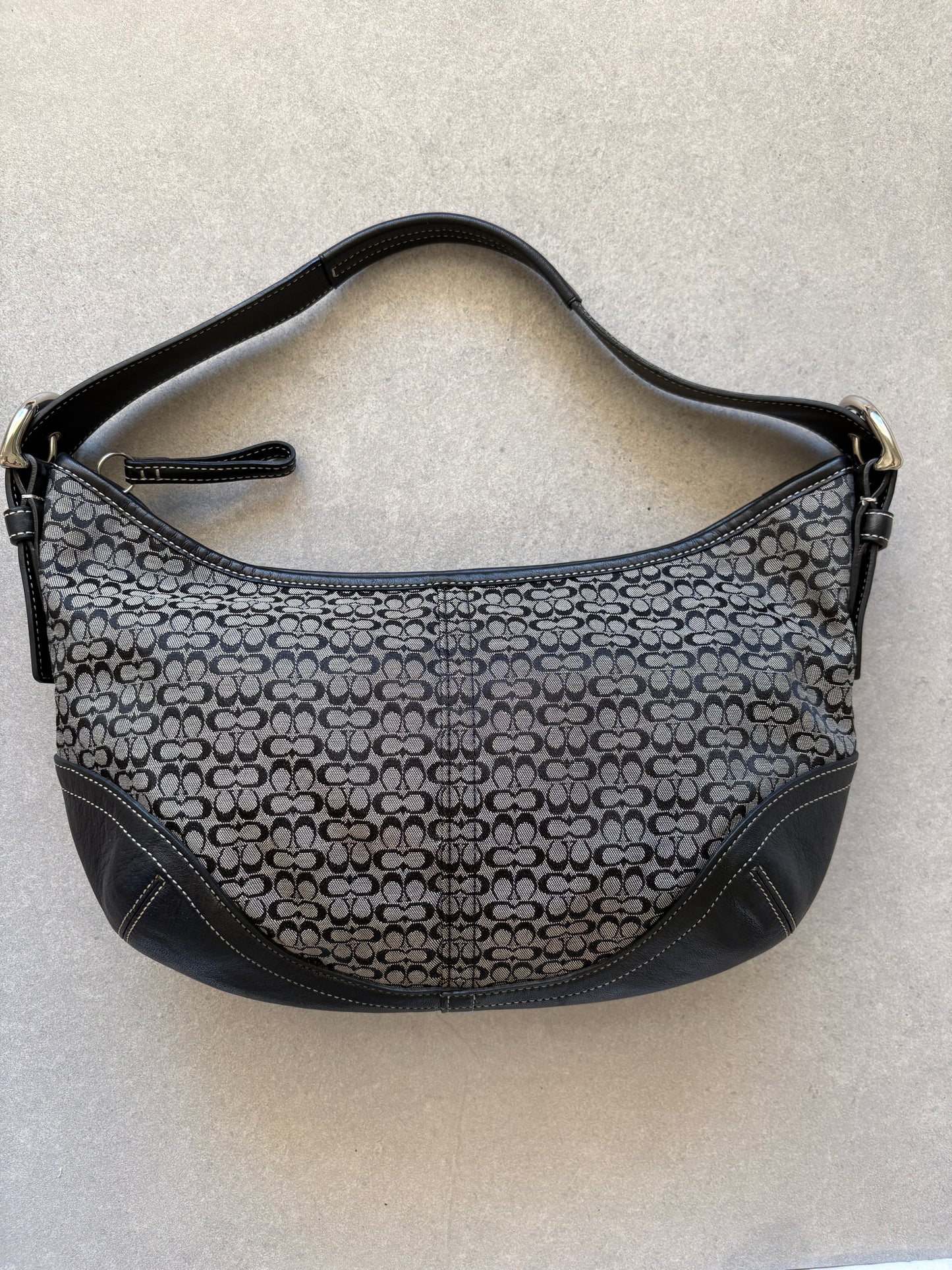 Coach Soho Shoulder Bag Black Monogram