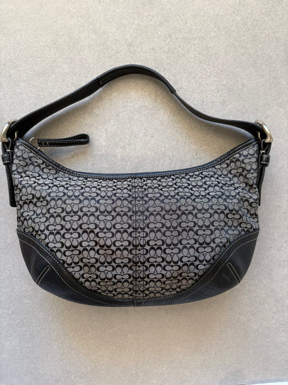 Coach Soho Shoulder Bag Black Monogram