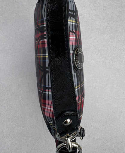 Coach Tartan Two-Way Handbag with Star Charm