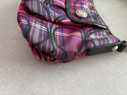 Coach Poppy Tartan Shoulder Bag