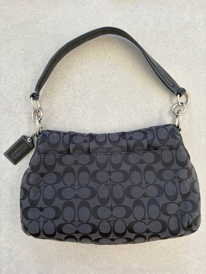 Coach Soho Black Monogram Shoulder Bag