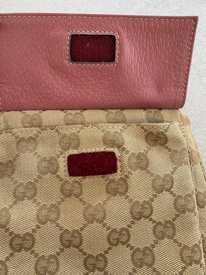 Gucci Belt Bag Pink and Beige