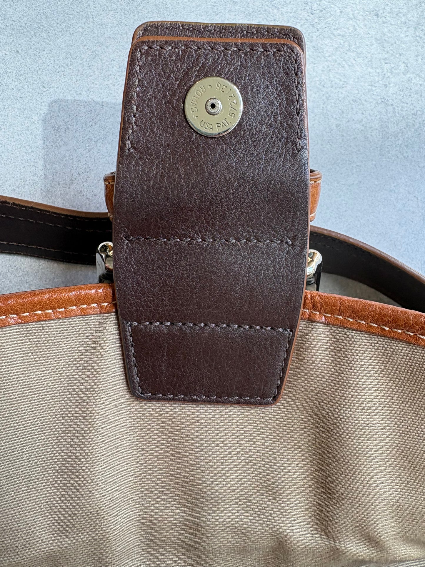 Coach Soho Cream and Brown Leather Shoulder Bag