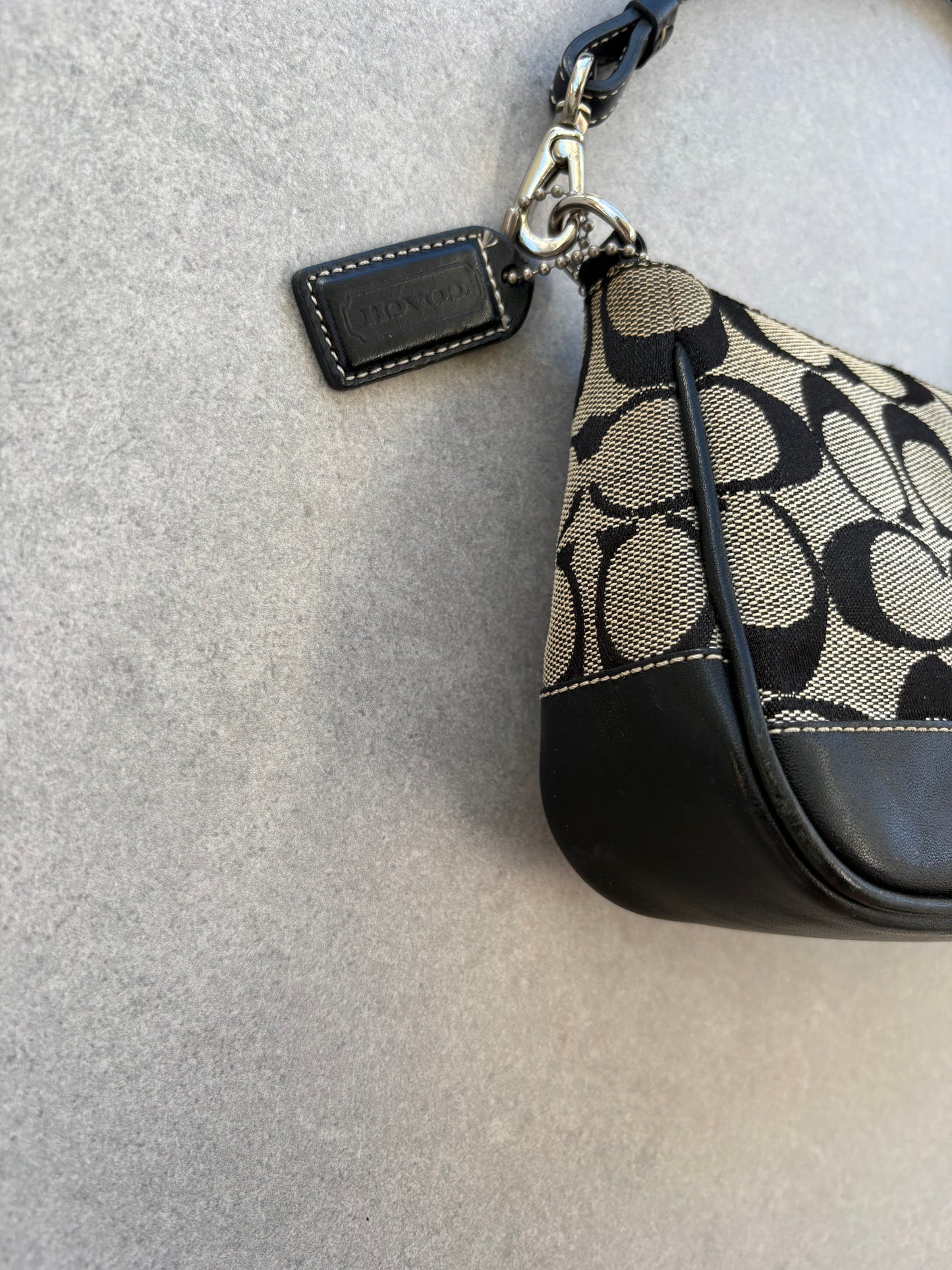 Coach Signature Monogram Demi Black