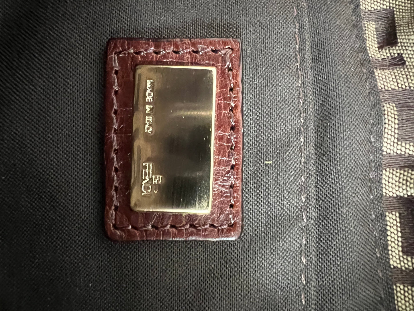 Fendi Zucchino Mini Manma Bucket Shoulder Bag